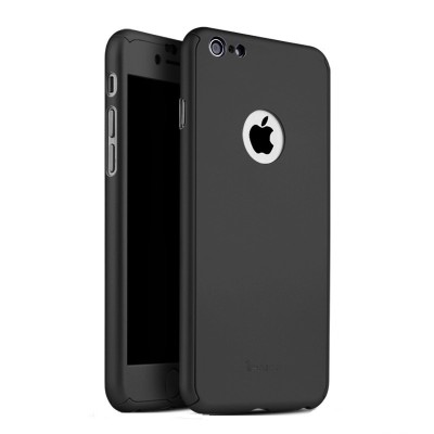 HUSA FullBody MyStyle Black iPaky Original pentru iPhone 8 ( Protectie fata-spate) cu folie de protectie foto