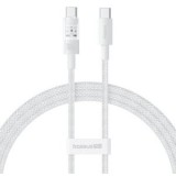 Cablu alimentare si date Baseus Gem, Fast Charging Data Cable pt. smartphone, USB Type-C la USB Type-C 100W, 1m, alb