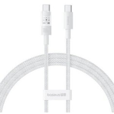 Cablu alimentare si date Baseus Gem, Fast Charging Data Cable pt. smartphone, USB Type-C la USB Type-C 100W, 2m, alb