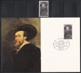 Germania 1977 - 400 de ani de la nașterea lui Rubens, Timbru + Carte Maxima