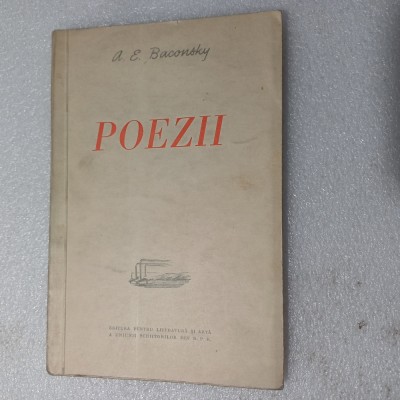 A.E.BACONSKY-POEZII-1950 X2. foto