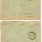 ROMANIA 1896 posta in Levant plic cu 3 timbre inclusiv eroare sursarj ranversat