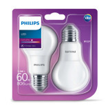 BEL LED bulb A60M FR Set 2x7.5 60W 4000K 806lm E27 15.000h, Philips