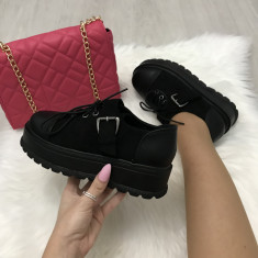 Pantofi dama negri cu platforma marime 36+CADOU foto