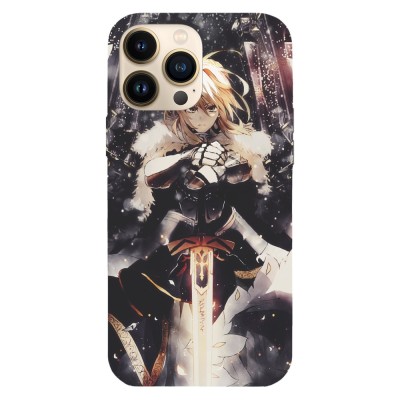 Husa compatibila cu Apple iPhone 12 Pro Max model Artoria Pendragon Lancer Fate Grand Order, Silicon, TPU, Viceversa foto