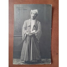 Fotografie tip carte postala, Ciucurete in piesa Orfeu in Infern, inceput de secol XX