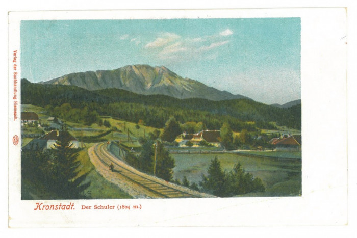323 - BRASOV, railway, Romania - old postcard - used