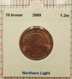 Danemarca 10 kroner 2009 - Northern Light - km 932 - G011, Europa