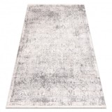 DISTIN 0200A covor modern gri / gri deschis / alb - Romburi, cadru, vintage, franjuri, 200x290 cm
