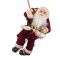 Figurină Suspendabilă Crăciun, Model Moș Crăciun cu Sac, Roșu, 45cm