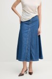 Pedro del Hierro fustă din bumbac denim midi, evazati, 7599294