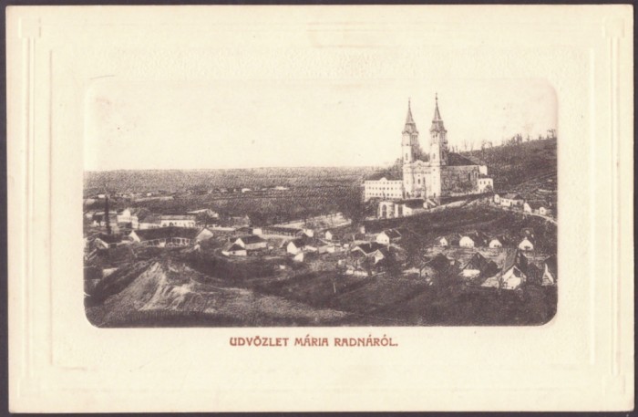 1067 - MARIA RADNA, Arad, panorama, Romania - old postcard, EMBOSSED - unused