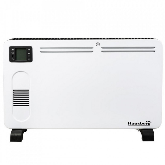 Convector Hausberg, 2300W, 3 trepte de putere, afisaj LCD telecomanda