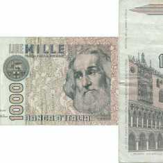 1982 ( 6 I ) , 1,000 lire ( P-109a ) - Italy