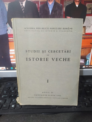 Studii și cercetări de istorie veche anul II nr. 1, ian.-iun. 1951 București 051 foto