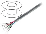 Cablu electric 3x2x22AWG litat Cu PVC crom 152m CPR Eca 300V