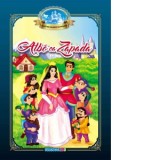 Alba ca Zapada. Carte de colorat cu povesti, format B5 - Fratii Grimm