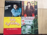 toto cutugno lot 4 discuri single 7" vinyl insieme 1992 / solo noi 1980 / la mia musica 1981 / L'Italiano 1990 muzica italiana pop usoara slagare VG+
