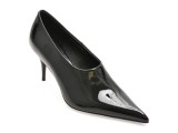 Pantofi eleganti EPICA PREMIUM negri, HF1442, din piele naturala lacuita