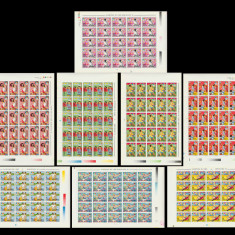 1992 Romania - 8 Coli de 25 timbre Olimpiada de Vara Barcelona, LP 1289 MNH