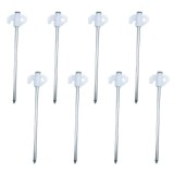 Cui de ancorare pentru cort din otel, 20cm, cu stopper fluorescent