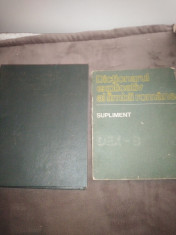 Dictionarul explicativ al limbii romane + supliment / set/ 1250 pagini foto