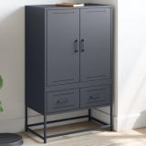 Gossi dulap inalt, antracit, 68x39x111,5 cm, otel laminat la rece