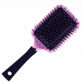 Perie de par patrata, roz cu buline negre, Pufo, 26 cm