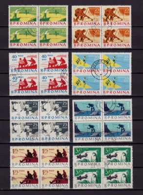 RO 1962 LP 544 &amp;quot;Pescuitul sportiv &amp;quot;,serie in bloc de 4 , stampilate foto