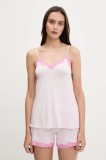 United Colors of Benetton maiou de pijama culoarea roz, 3Z123H00J