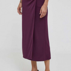 Sisley fusta culoarea violet, midi, drept