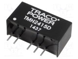 Convertor DC/DC 2W TRACO POWER 21,6-26,4VDC la 15VDC 65mA
