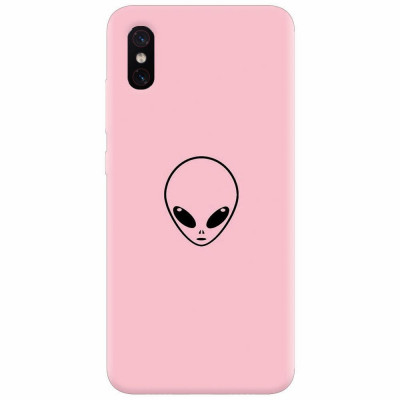 Husa silicon pentru Xiaomi Mi 8 Pro, Pink Alien foto