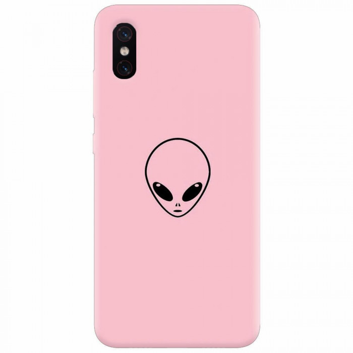 Husa silicon pentru Xiaomi Mi 8 Pro, Pink Alien
