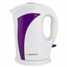 Fierbator electric Esperanza EKK018V, 2200W, 1,7 litri, Oprire automata, Alb/violet