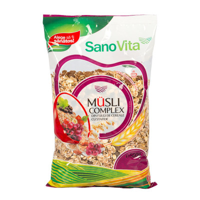 Musli complex cu stafide 500gr foto