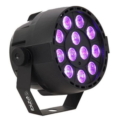 Proiector led uv 12x2w cu microfon si dmx foto