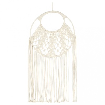 Cuier de perete din macrame, 40x80, bumbac foto