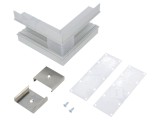 Conector Aluminiu Anodizat Argintiu TOPMET VARIO30-05 270&deg; LED