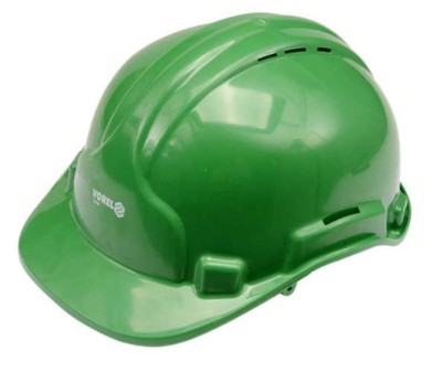 VOREL Casca de protectie, verde, centura reglabila 50-66 cm foto