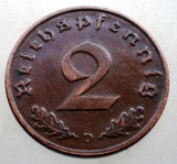 2.834 GERMANIA 2 REICHSPFENNIG 1938 D