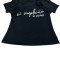 Tricou fetita cu dantela , culoarea negru , marimea 5-6 ani