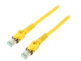 Patch Cord S/FTP Cat 6a Cu Galben 2m