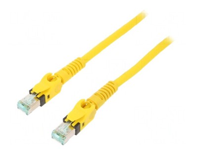 Patch Cord S/FTP Cat 6a Cu Galben 2m foto