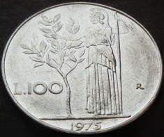 Moneda 100 LIRE - ITALIA, anul 1975 * cod 1359