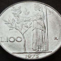 Moneda 100 LIRE - ITALIA, anul 1975 * cod 1359