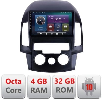 Navigatie HHyundai I30 2009-2012 clima manuala C-i30ac Octa Core cu Android Radio Bluetooth Internet GPS WIFI 4+32GB CarStore Technology