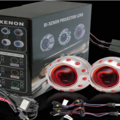 Lupe Bi-xenon Devil Eyes RED 2.5 inch 001R Automotive TrustedCars