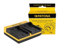 Patona Dual incarcator pentru Canon BP-511 EOS 650 10D 20D 20Da 300D 300D 40D CMV500 D30 inkl. Micro-USB