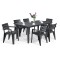 Set mobilier de grădină Fujuli 6+1, grafit